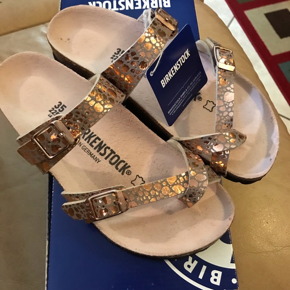 birkenstock mayari copper stones